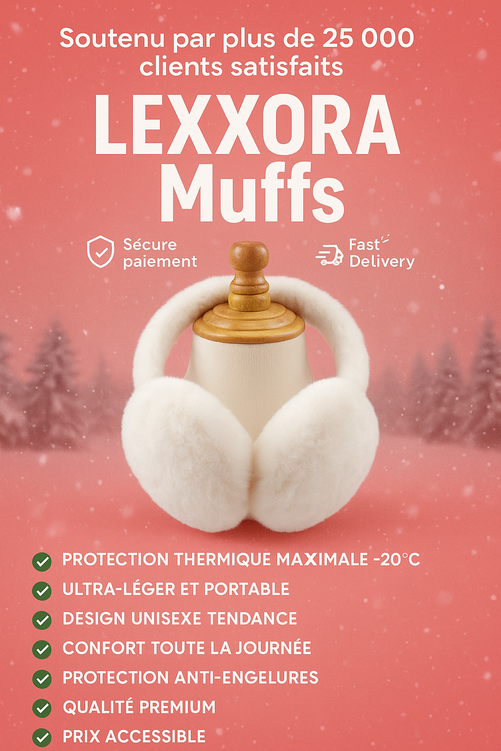 Lexxora Muffs d'hiver