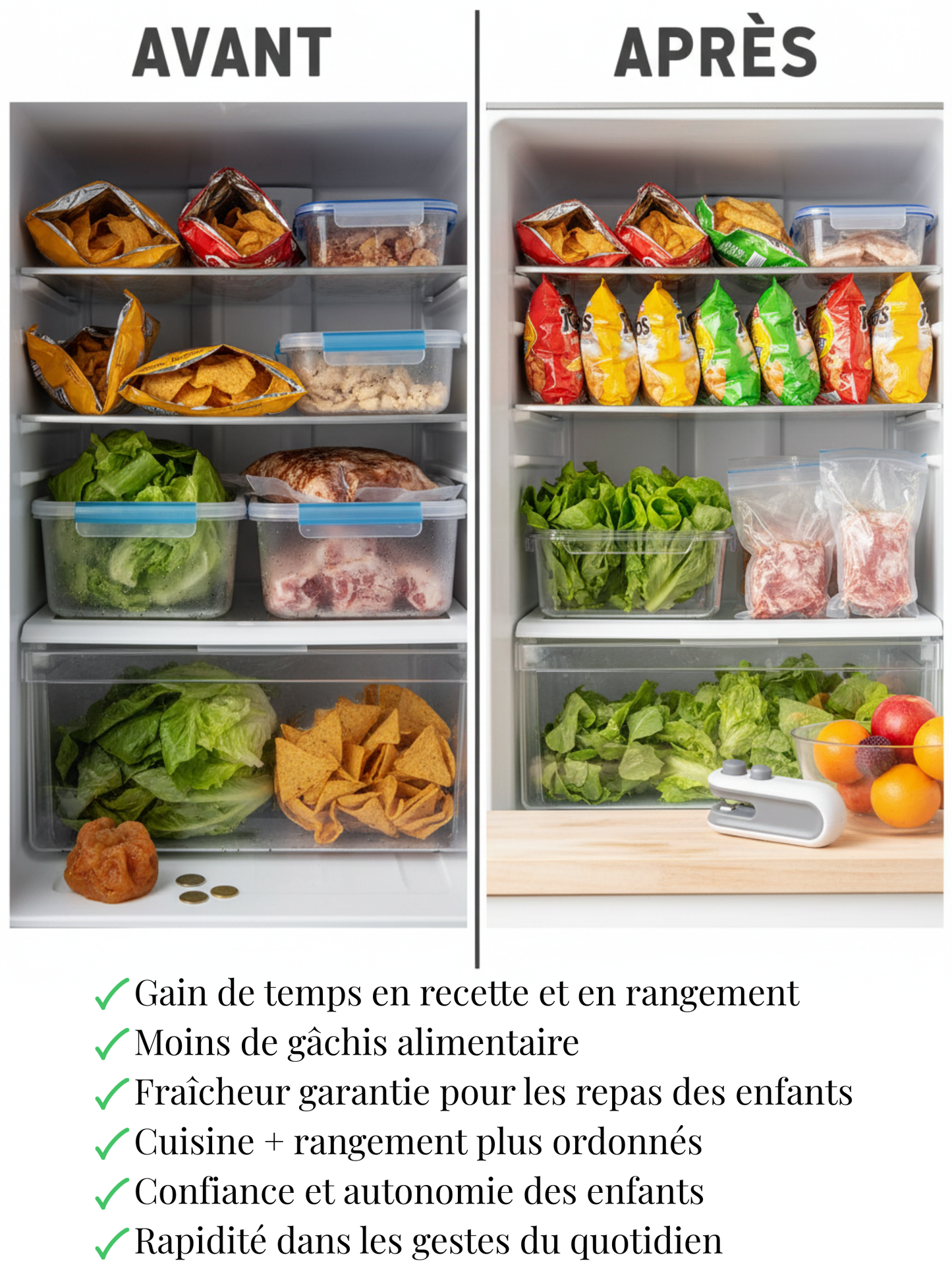 Mini scelleuse de sacs, 2 en 1 améliorée 2025