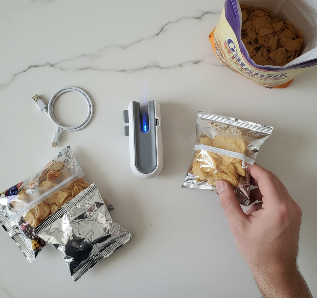 Mini-scelleuse flat lay - Sans texte